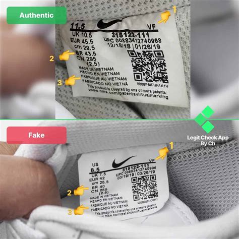 how to identify fake nike|check nike serial number.